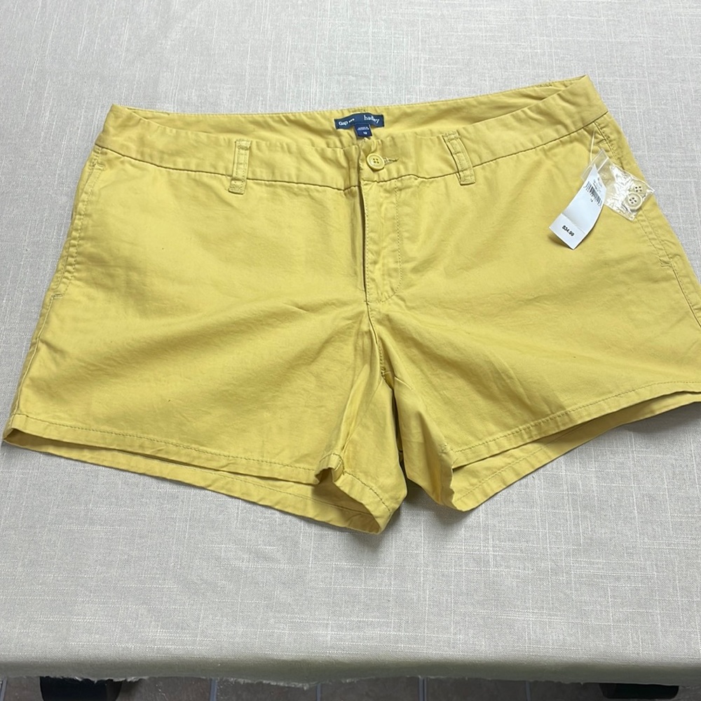 New with Tags Gap womens shorts. Size 12. Light mustard yellow
